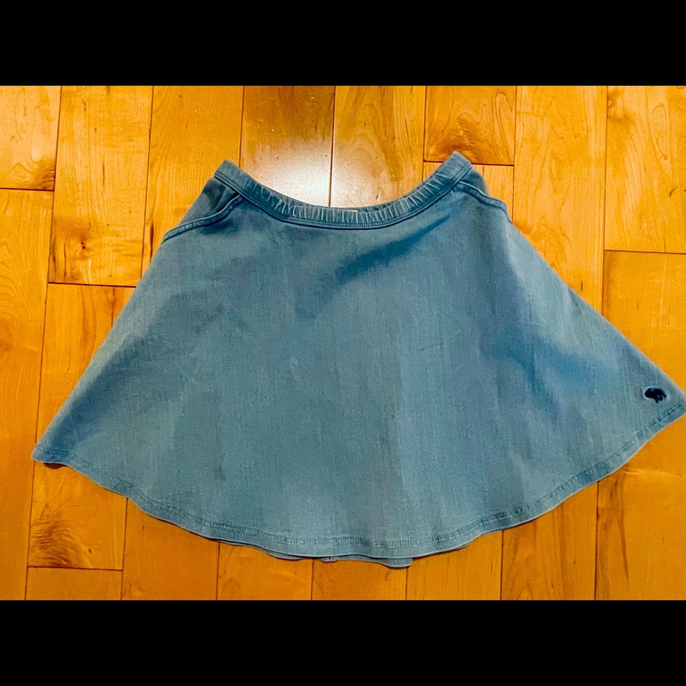 Abercrombie Kids 13/14 Light Wash Denim Skirt